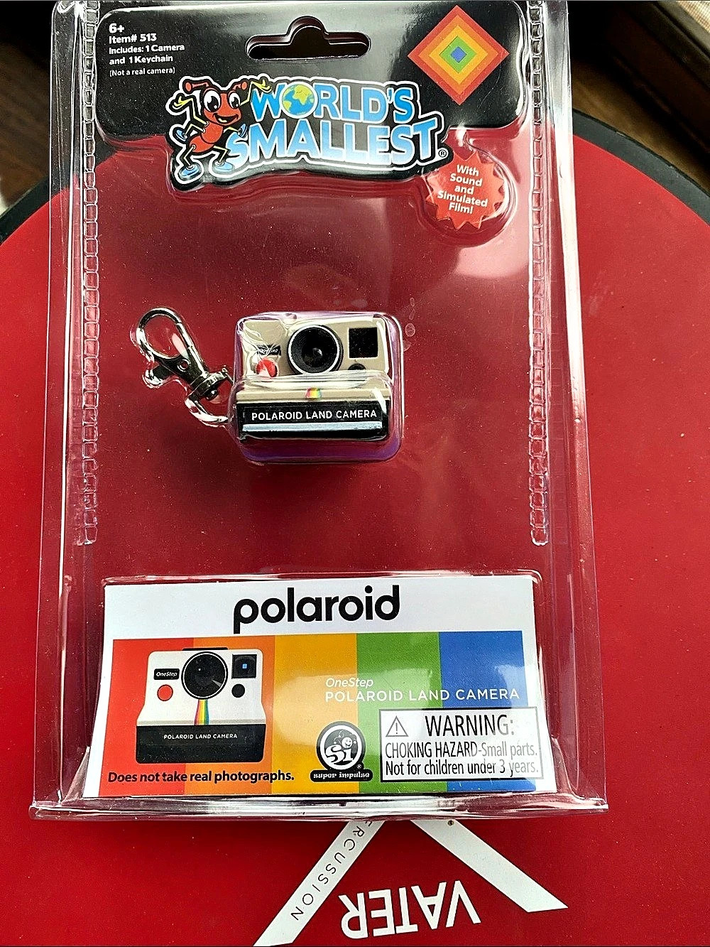 Polaroid World's Smallest Polaroid Land Camera Mini Simulated Camera Keychain
